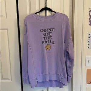 Purple Aerie Graphic Sweatshirt